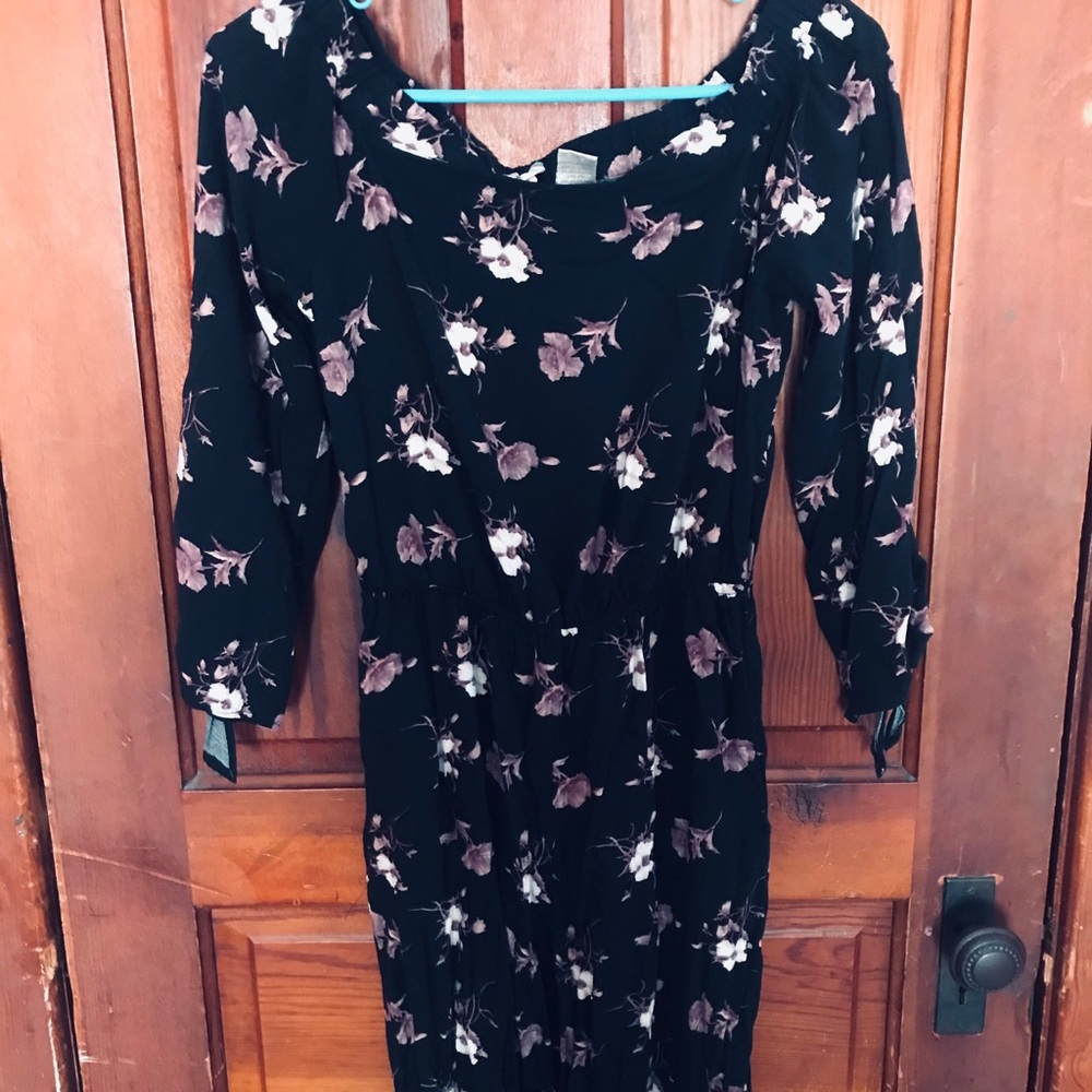 Floral off shoulder jumpsuit